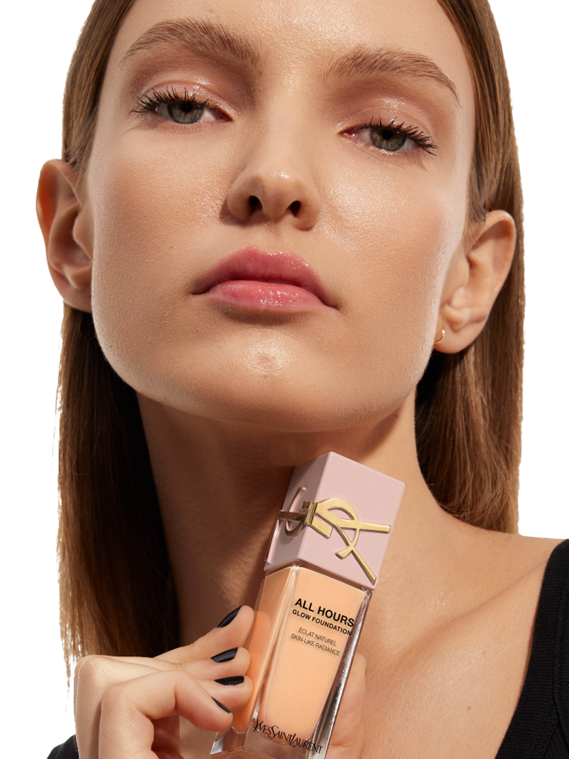 Product image 4 of 8, which shows Yves Saint Laurent All Hours Glow Foundation, LN1
