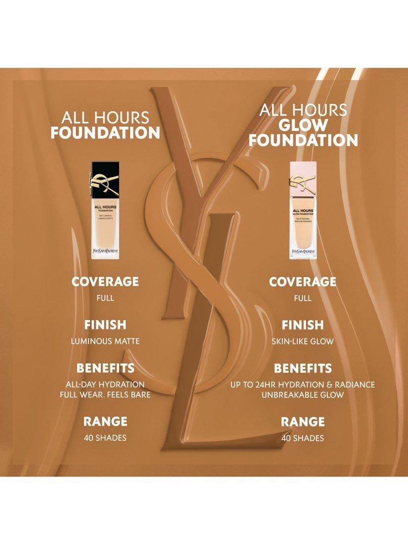 Product image 6 of 7, which shows Yves Saint Laurent All Hours Glow Foundation, MN9