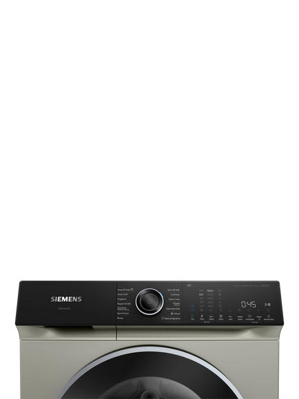 Siemens iQ500 i-DOS Freestanding Washing Machine, 9kg Load, 1600rpm Spin, WG46H2A9GB, WG46H2AXGB - view 2, Silver