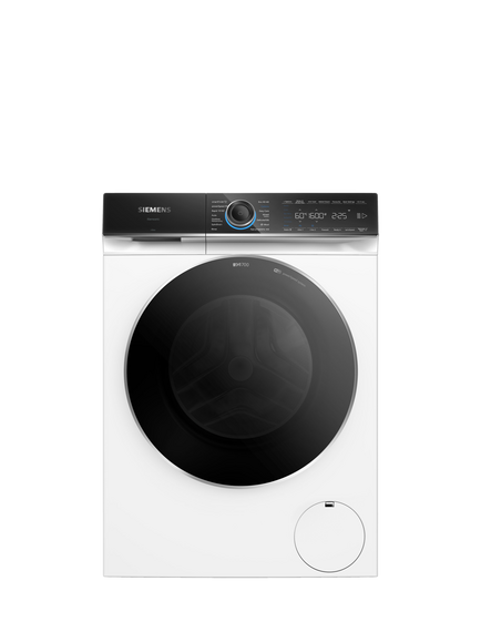 Siemens iQ700 i-DOS WG56B2A2GB Freestanding Washing Machine, 10kg Load, 1600rpm Spin, White, White