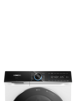 Siemens iQ700 i-DOS Freestanding Washing Machine, 10kg Load, 1600rpm Spin, WG56B2A2GB, WG56B2A3GB - view 2, White