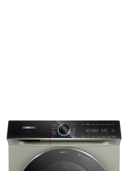Siemens iQ700 i-DOS WG56B2A2GB Freestanding Washing Machine, 10kg Load, 1600rpm Spin, White - view 2, Silver