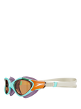 Speedo Women's Biofuse 2.0 Swimming Googles, Blue/Pumpkin