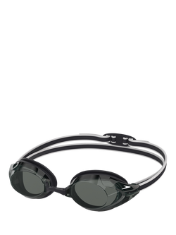 Speedo Vanquisher 3.0 Training Swimming Goggles, Black/Smoke, Black/Smoke