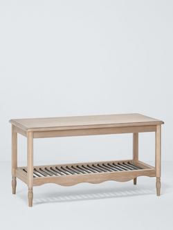 John Lewis Heritage Shoe Bench, Ash Wash, Ash Wash