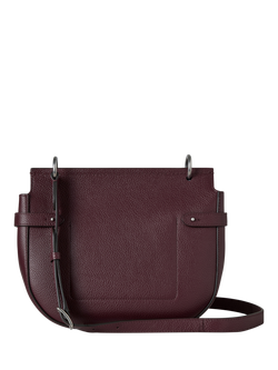 Mulberry Amberley Small Classic Grain Leather Satchel - view 2, Black Cherry