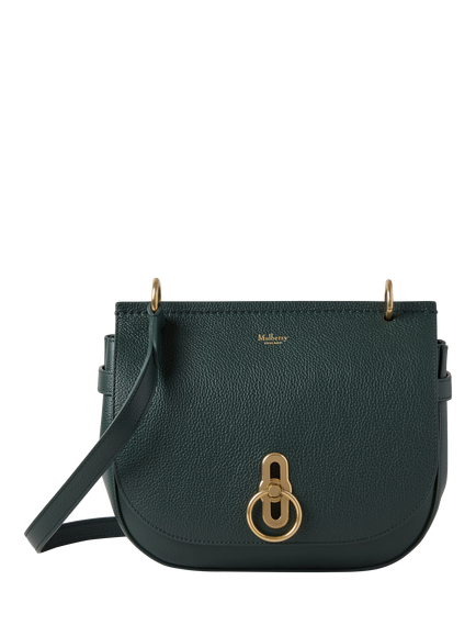 Mulberry Amberley Small Classic Grain Leather Satchel, Mulberry Green