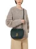 Mulberry Amberley Small Classic Grain Leather Satchel, Mulberry Green