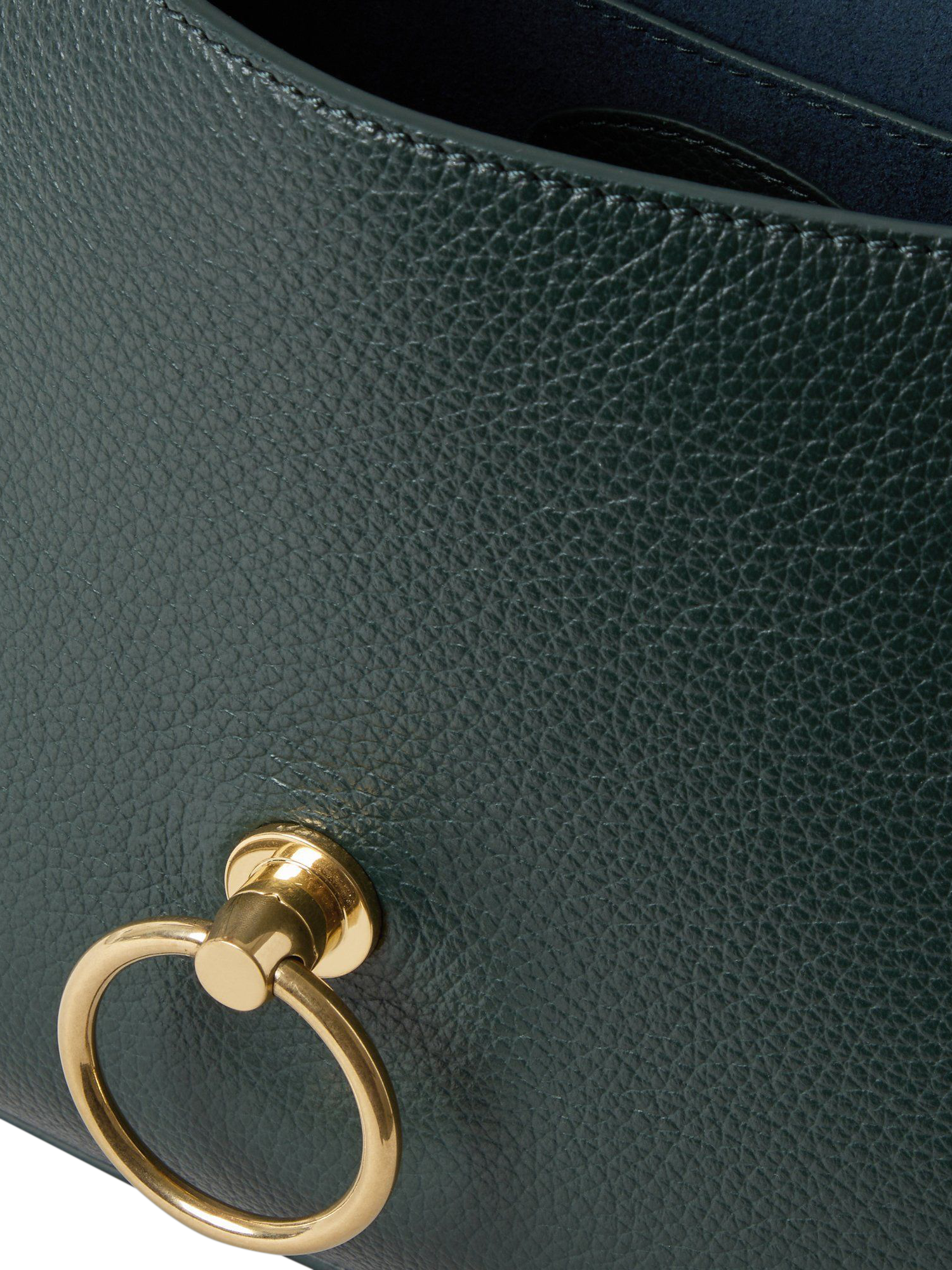 Product image 6 of 6, which shows Mulberry Amberley Small Classic Grain Leather Satchel, Mulberry Green
