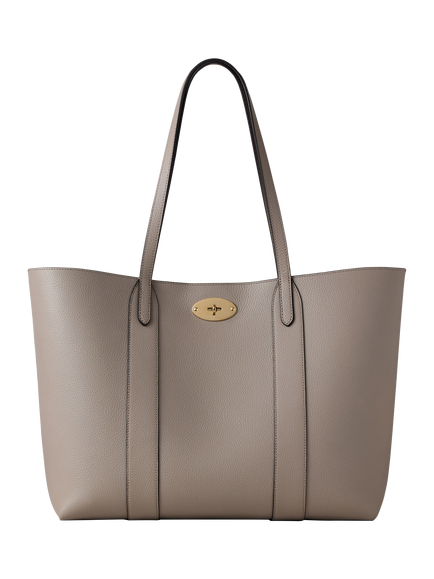 Mulberry Bayswater Small Classic Grain Leather Tote Bag, Cashmere Taupe