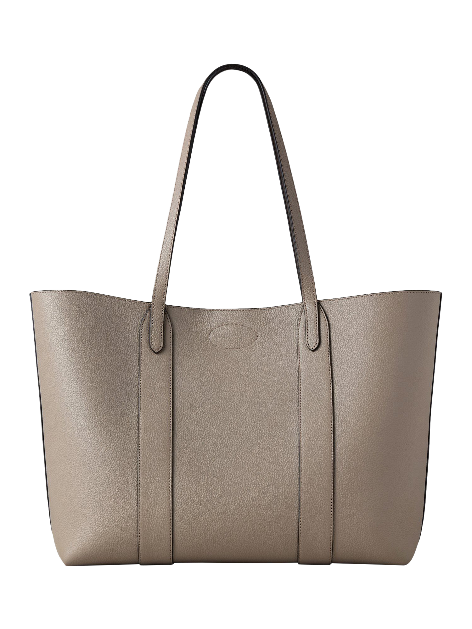 Product image 3 of 6, which shows Mulberry Bayswater Small Classic Grain Leather Tote Bag, Cashmere Taupe
