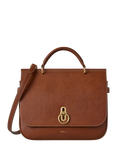 Mulberry Amberley Large Top Handle Leather Bag, Oak