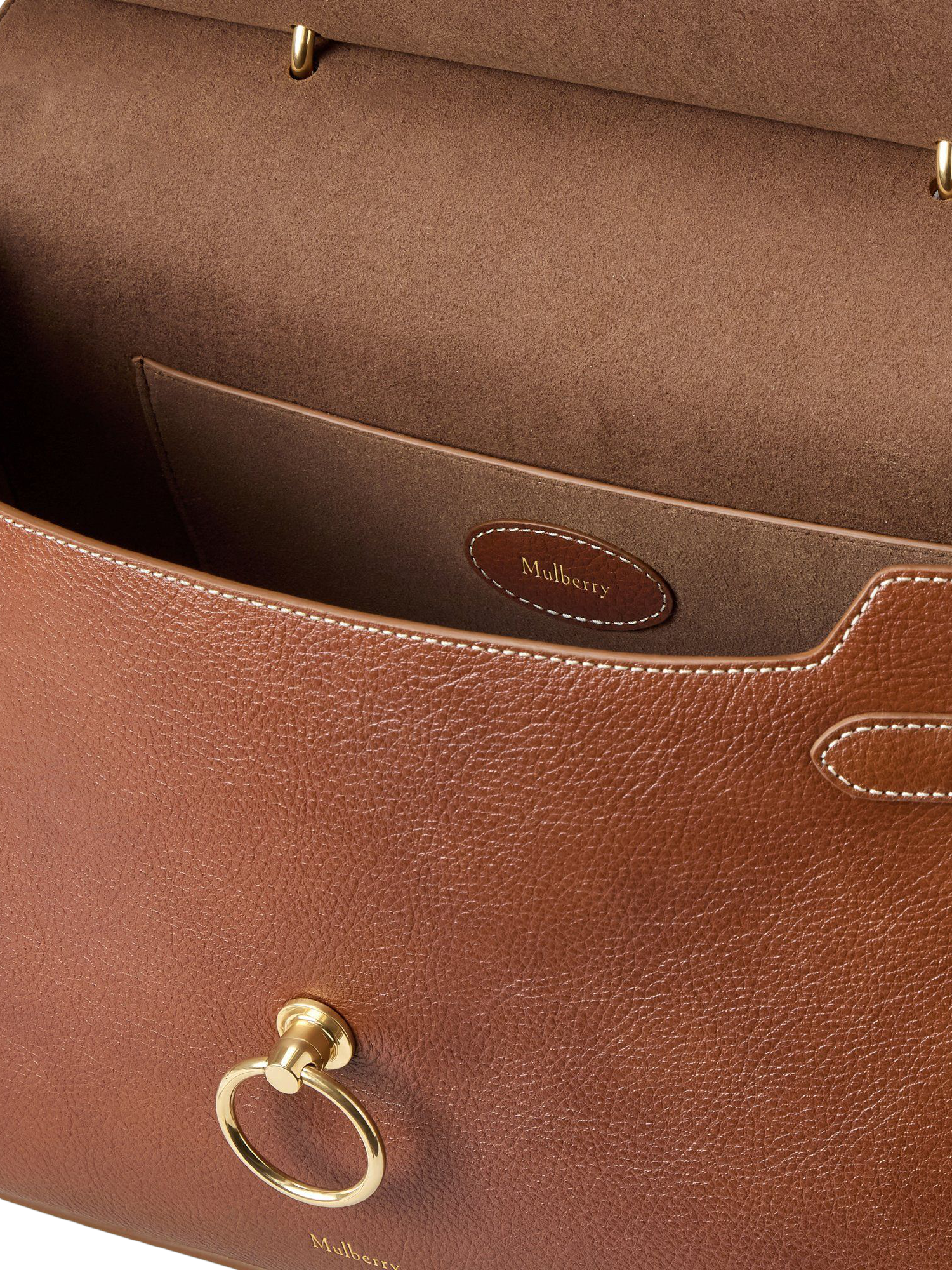 Product image 4 of 5, which shows Mulberry Amberley Large Top Handle Leather Bag, Oak