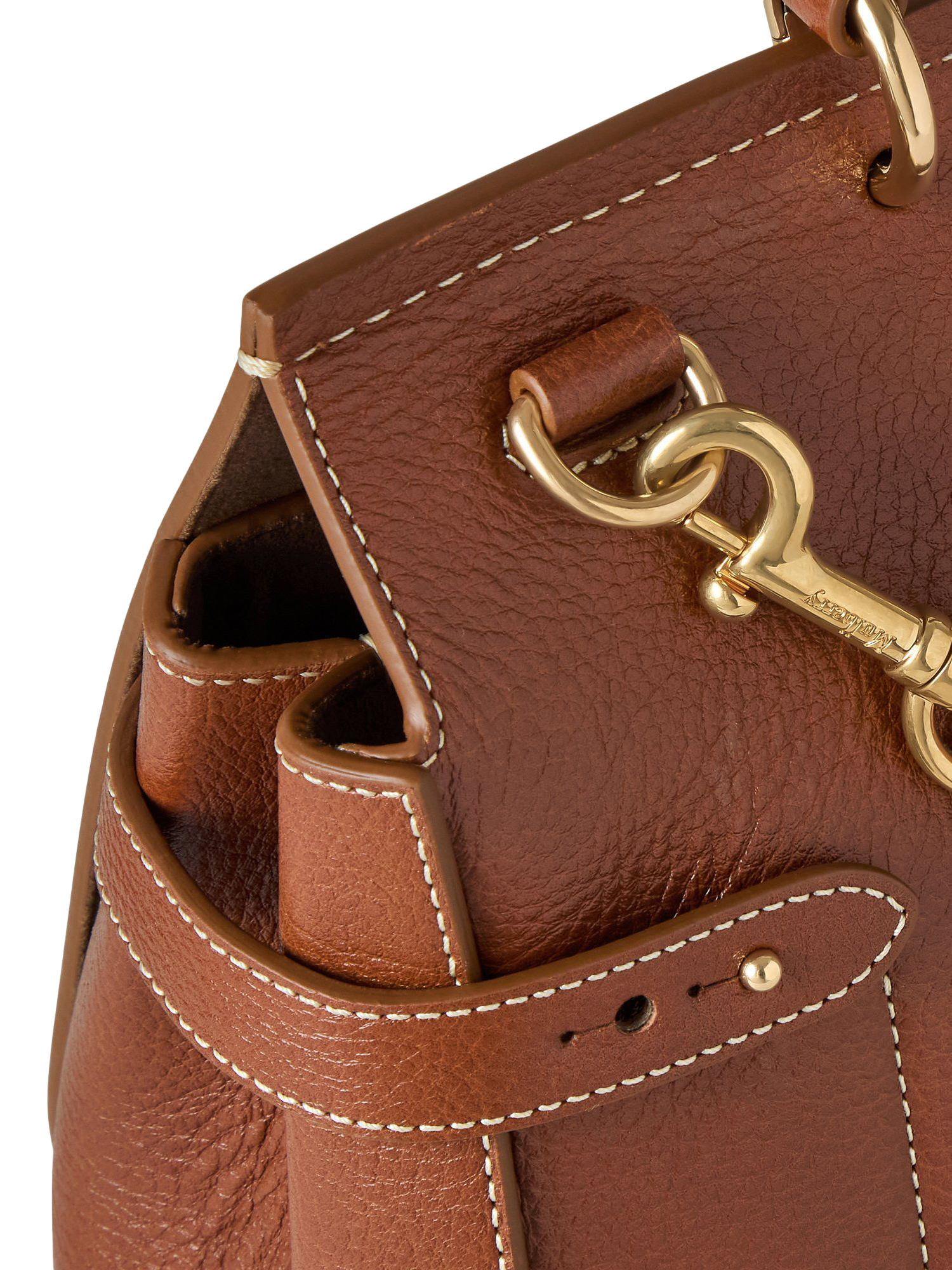 Product image 5 of 5, which shows Mulberry Amberley Large Top Handle Leather Bag, Oak