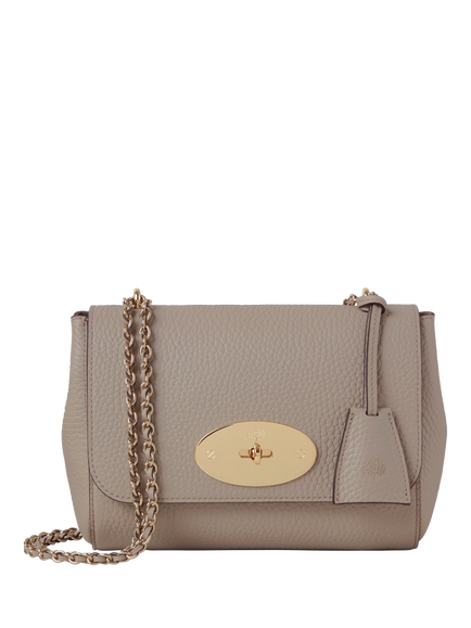 Mulberry Lily Heavy Grain Leather Chain Strap Shoulder Bag, Cashmere Taupe