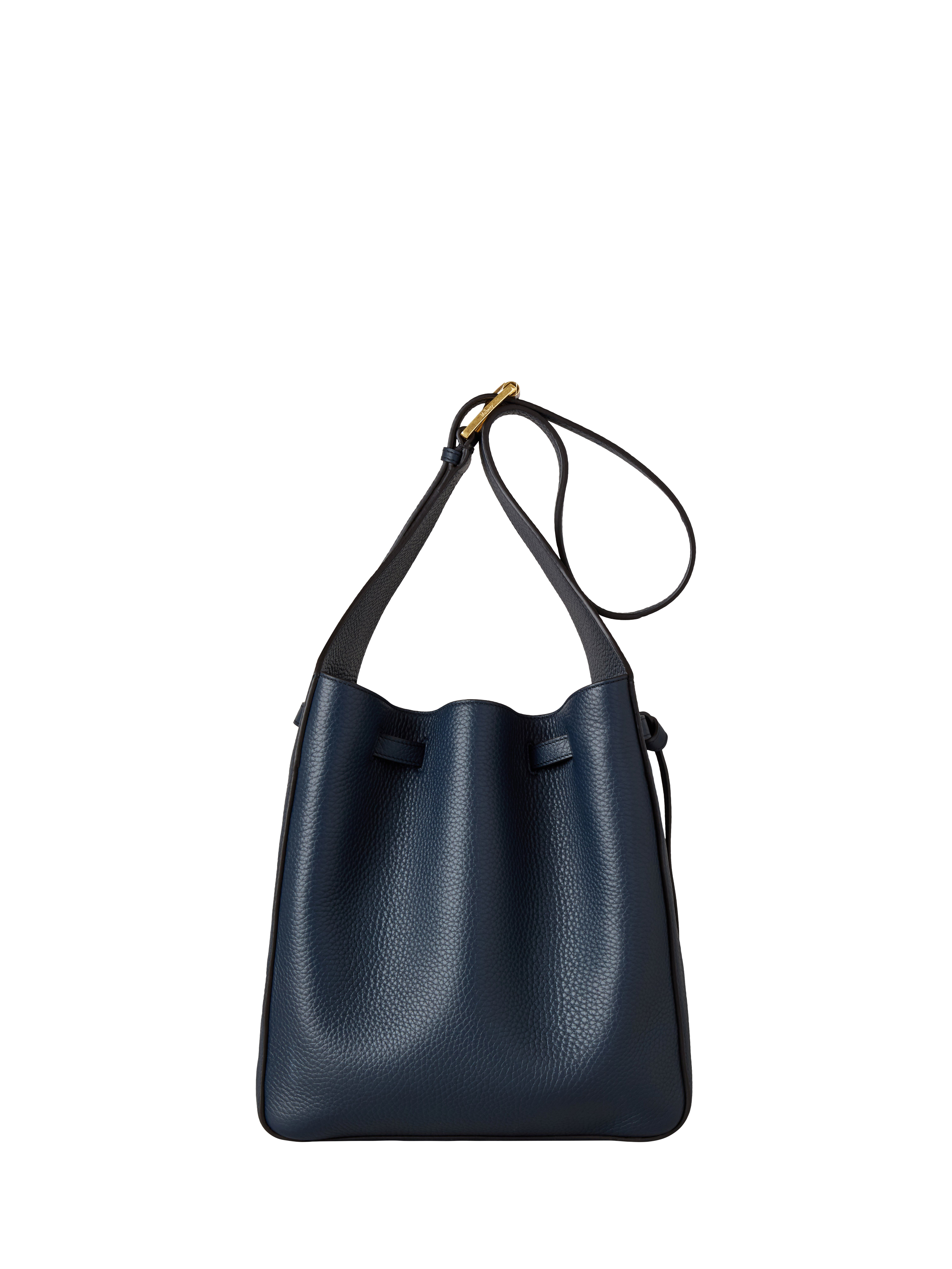 Product image 3 of 6, which shows Mulberry Lyra Leather Bucket Bag, Night Sky