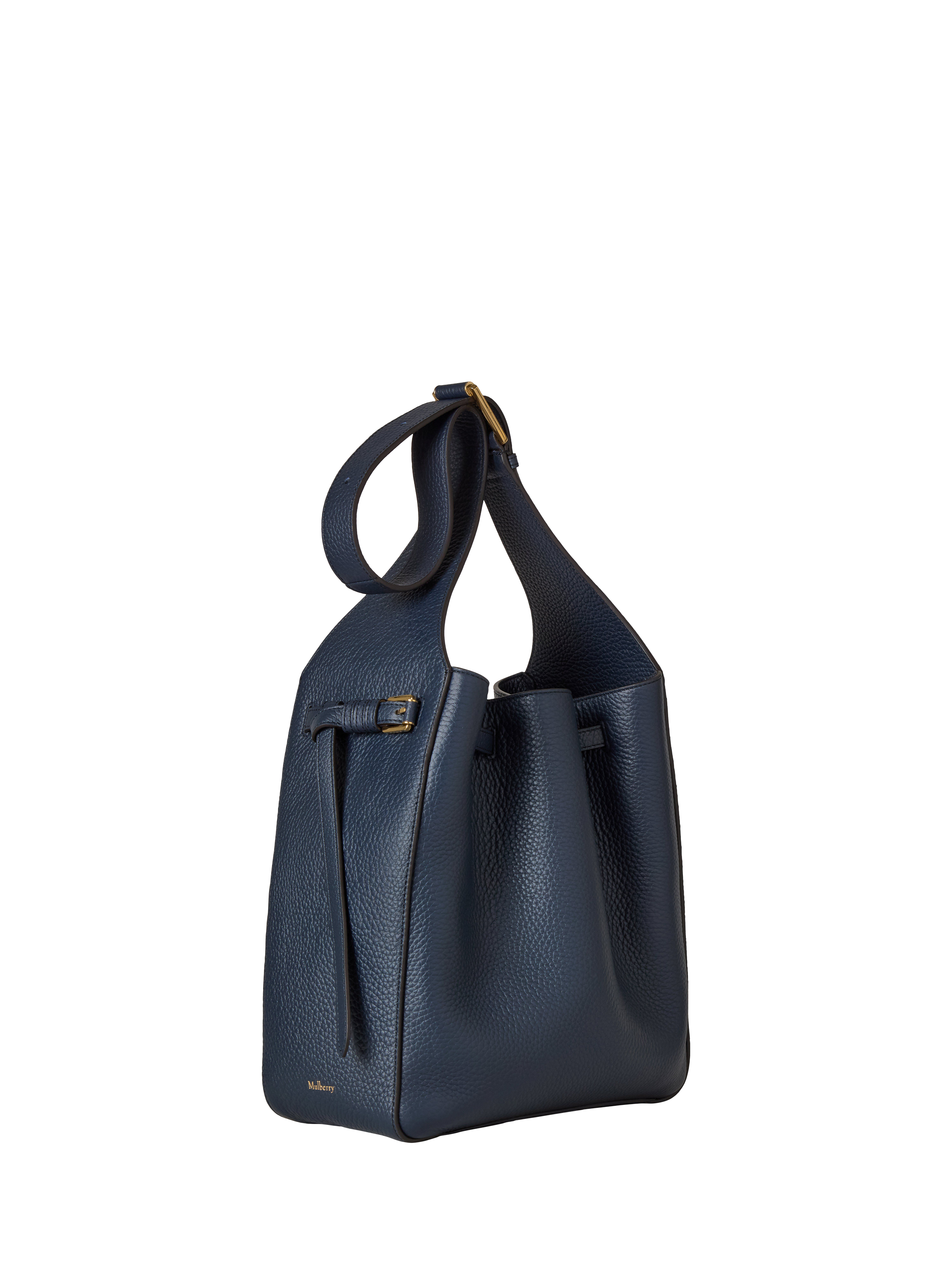 Product image 4 of 6, which shows Mulberry Lyra Leather Bucket Bag, Night Sky