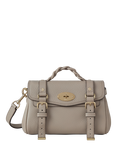 Mulberry Mini Alexa Heavy Grain Leather Cross Body Bag, Cashmere Taupe