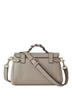 Mulberry Mini Alexa Heavy Grain Leather Cross Body Bag - view 2, Cashmere Taupe