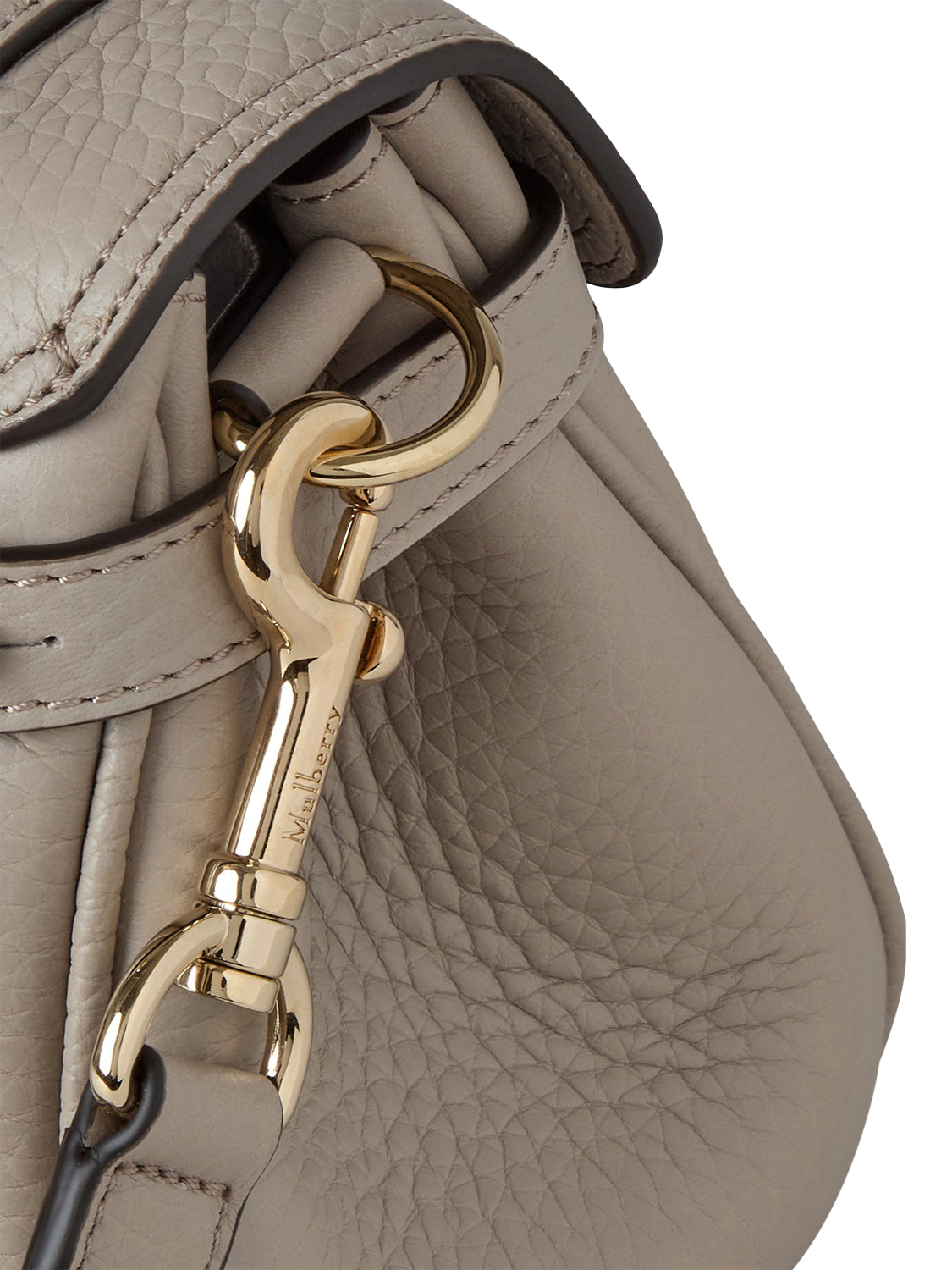 Product image 4 of 5, which shows Mulberry Mini Alexa Heavy Grain Leather Cross Body Bag, Cashmere Taupe