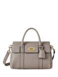 Mulberry Bayswater Heavy Grain Leather Satchel, Cashmere Taupe
