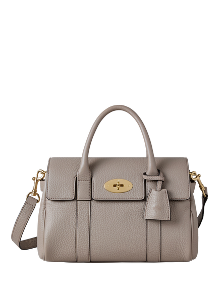 Mulberry Bayswater Heavy Grain Leather Satchel, Cashmere Taupe