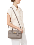 Mulberry Bayswater Heavy Grain Leather Satchel, Cashmere Taupe