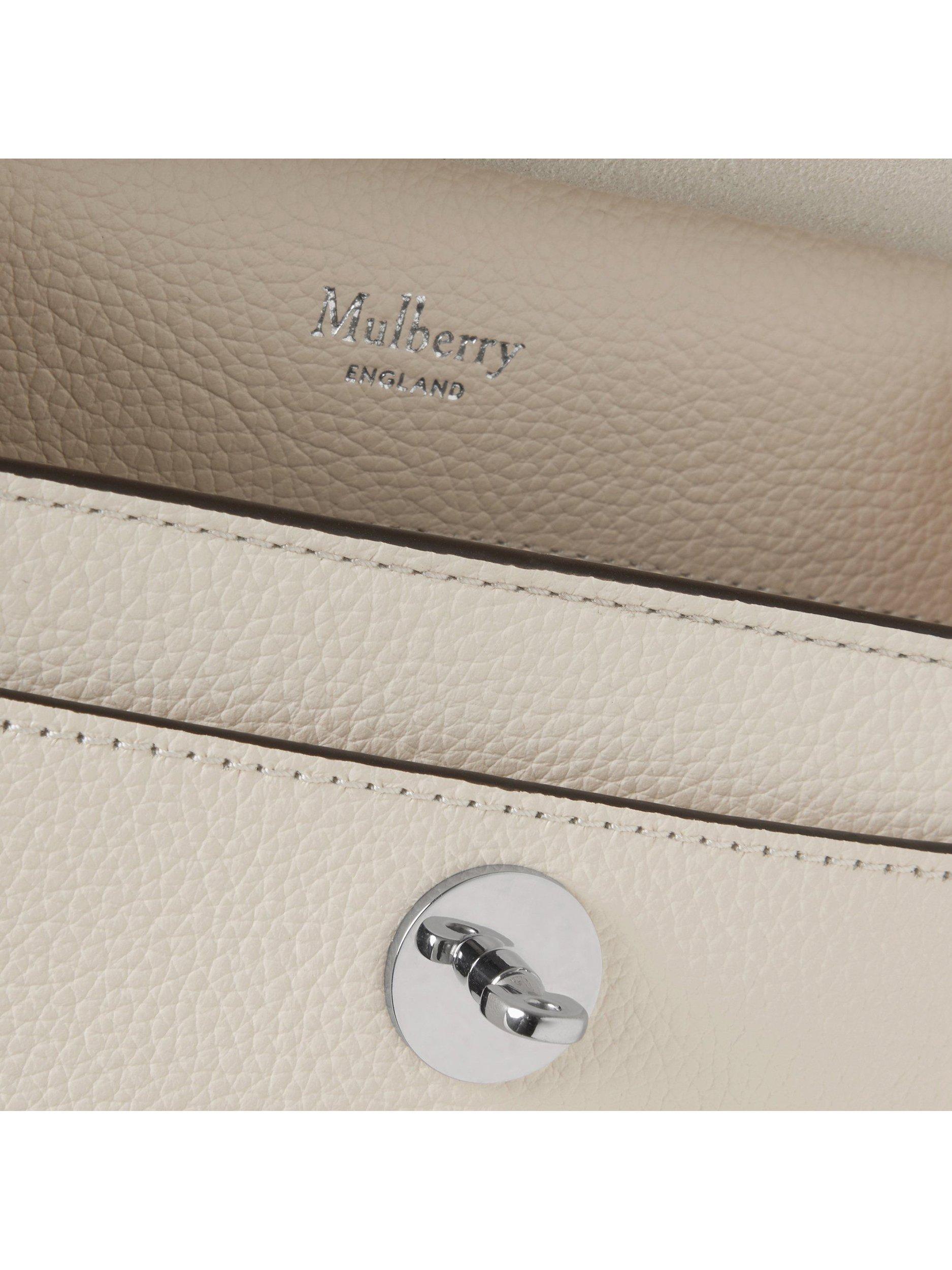 Product image 5 of 6, which shows Mulberry Small Antony Classic Grain Leather Satchel, Eggshell