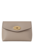 Mulberry Darley Classic Grain Leather Small Cosmetic Pouch, Cashmere Taupe