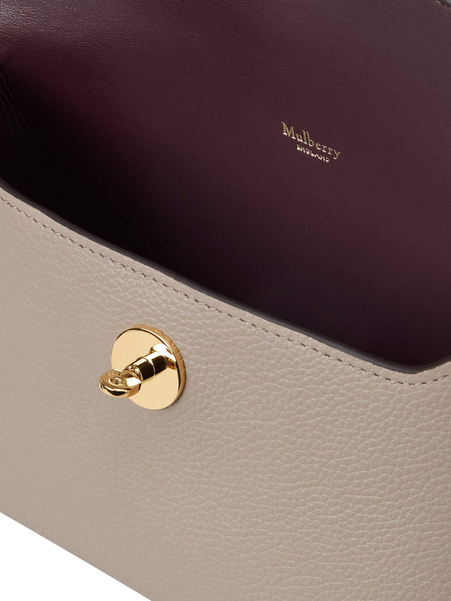 Product image 4 of 4, which shows Mulberry Darley Classic Grain Leather Small Cosmetic Pouch, Cashmere Taupe