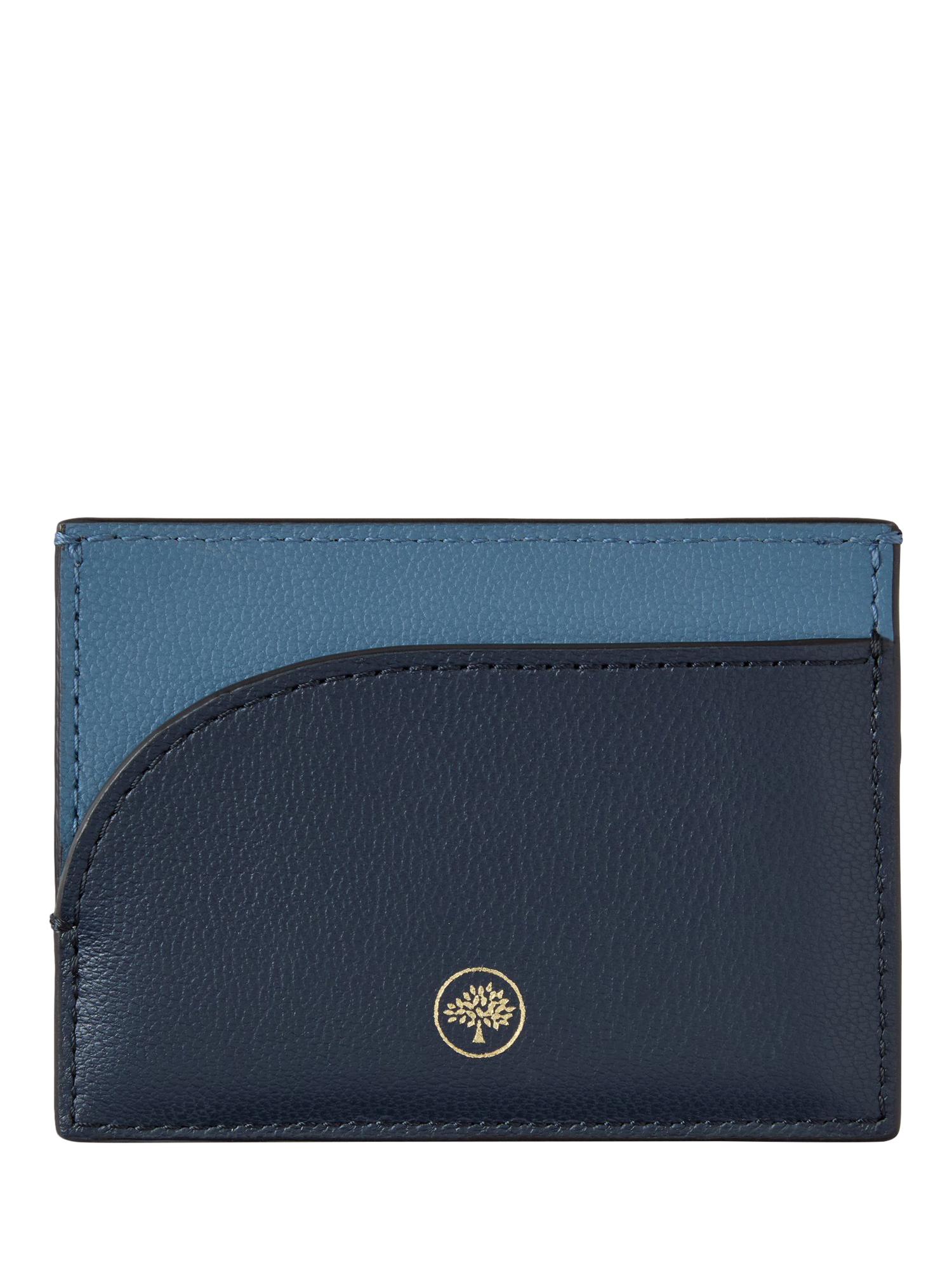 Product image 3 of 3, which shows Mulberry Leather Compact Cardholder, 	Brighton Blue/Night Sky