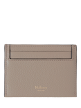 Mulberry Continental Small Classic Grain Leather Credit Card Slip, Cashmere Taupe