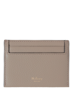 Mulberry Continental Small Classic Grain Leather Credit Card Slip, Cashmere Taupe