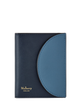 Mulberry Leather Compact Bifold Wallet, Brighton Blue & Night Sky