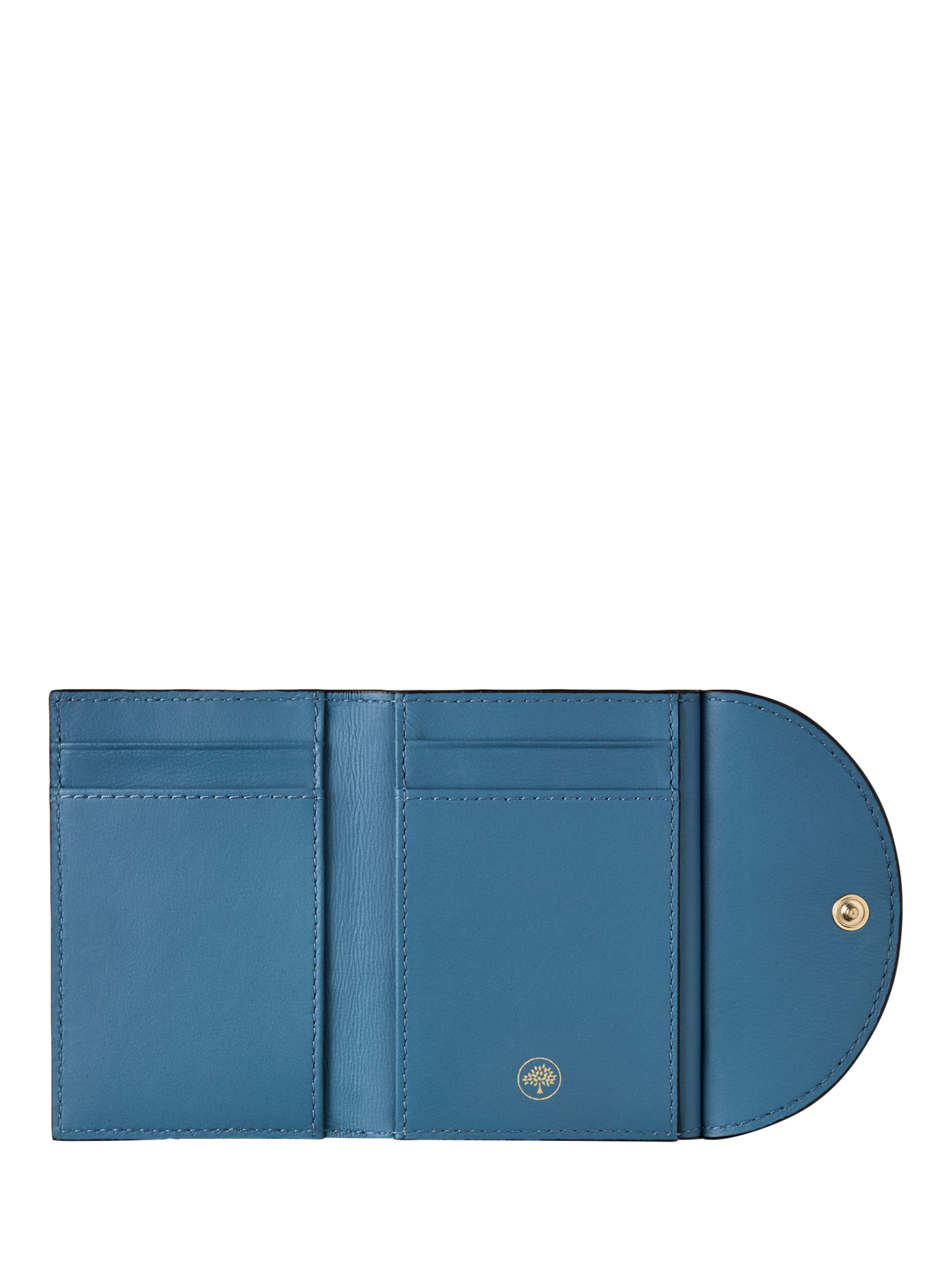 Product image 2 of 2, which shows Mulberry Leather Compact Bifold Wallet, Brighton Blue & Night Sky
