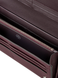 Mulberry Small Classic Grain Leather Continental Wallet, Black Cherry