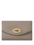 Mulberry Darley Small Classic Grain Leather Folded Multi-Card Wallet, Cashmere Taupe