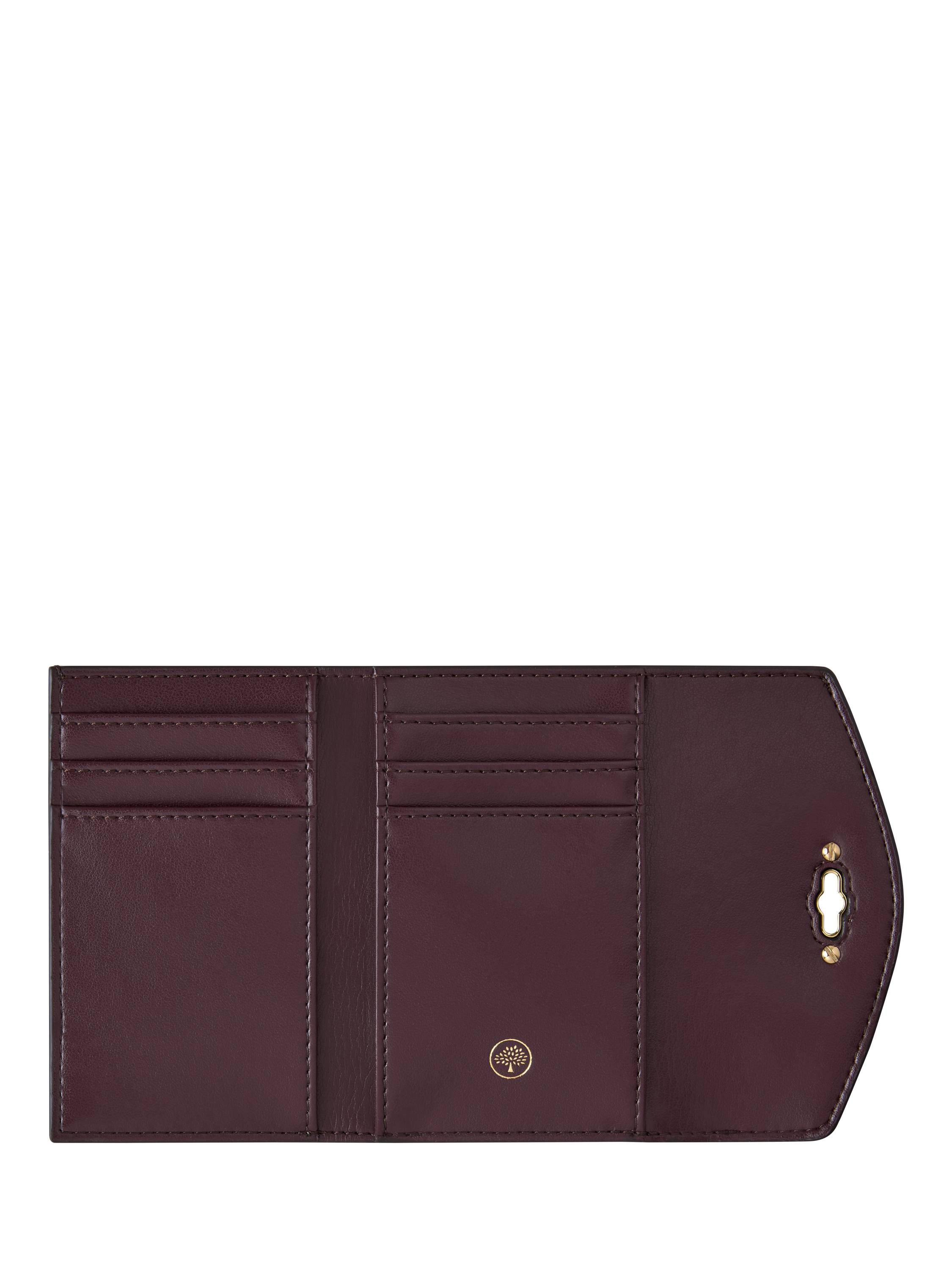 Product image 3 of 3, which shows Mulberry Darley Small Classic Grain Leather Folded Multi-Card Wallet, Cashmere Taupe