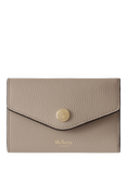 Mulberry Folded Multi-Card Small Classic Grain Leather Wallet, Cashmere Taupe