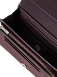Mulberry Small Classic Grain Leather Medium Continental French Purse, Black Cherry