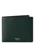 Mulberry Eight Card Small Classic Grain Leather Wallet, Mulberry Green