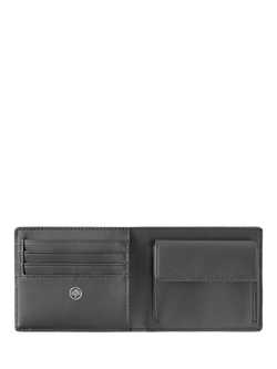 Mulberry Heritage Leather Bifold Coin Wallet, Black - view 2, Black