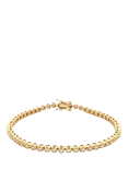 E.W Adams 18ct Yellow Gold Diamond Tennis Bracelet