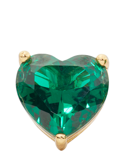 kate spade new york Cubic Zirconia Heart Stud Earrings - view 2, Green