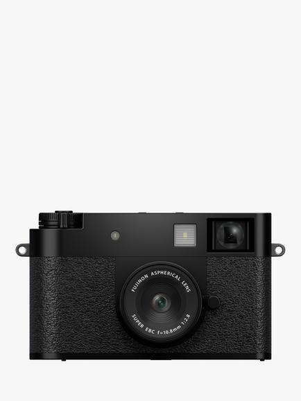 Fujifilm X half Digital Compact Camera, Full HD, 17.74MP, Wi-Fi, Bluetooth, Optical Viewfinder, Vertical LCD Screen, Black