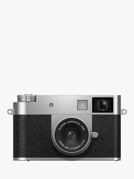 Fujifilm X half Digital Compact Camera, Full HD, 17.74MP, Wi-Fi, Bluetooth, Optical Viewfinder, Vertical LCD Screen, Silver