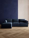 Swoon Alesund Large 3 Seater LHF Chaise End Sofa, Smart Wool Indigo