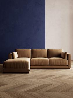 Swoon Alesund Large 3 Seater LHF Chaise End Sofa - view 2, Easy Velvet Biscuit