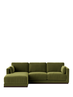 Swoon Alesund Large 3 Seater LHF Chaise End Sofa, Easy Velvet Fern