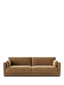 Swoon Alesund Large 3 Seater Sofa, Easy Velvet Biscuit